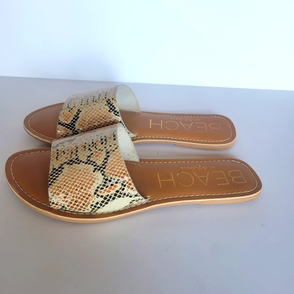 Beach by Matisse White Snake Cabana Slide Sandal - Picture 3 of 6